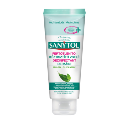 Dezinfectant pentru maini cu Ceai Verde, 75 ml, Sanytol