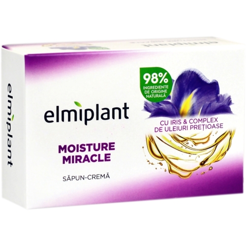 Sapun Moisture Miracle cu Iris si Complex de uleiuri pretioase, 100 g, Elmiplant. Produse Igiena, solutii ingrijire corp