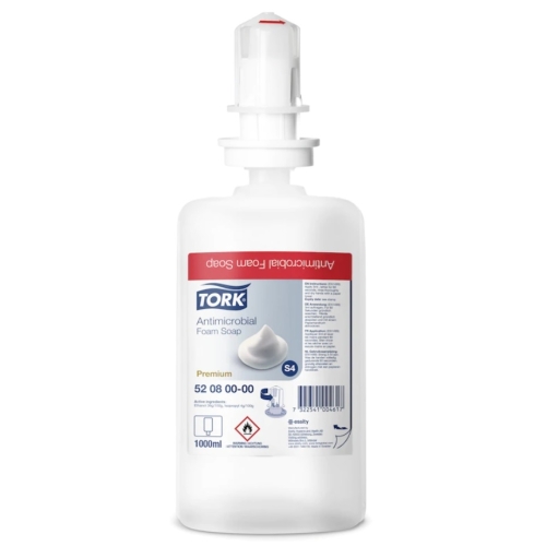 Sapun Spuma Antimicrobial, 1 l, Tork, avizat Ministerul Sanatatii 520800