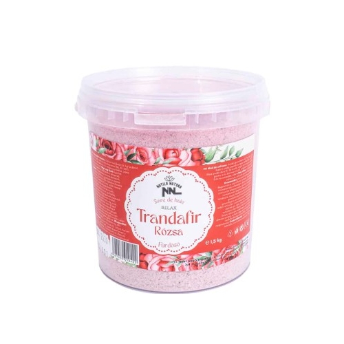 Sare de baie, galetusa de 1.5kg, aroma trandafir, Z-TOOLS