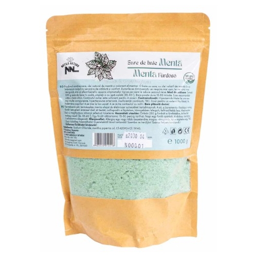 Sare de baie, punga de 1kg, aroma menta, Z-TOOLS