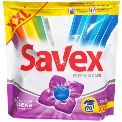 SAVEX PREMIUM CAPS DETERGENT CAPSULE 70BUC COLOR