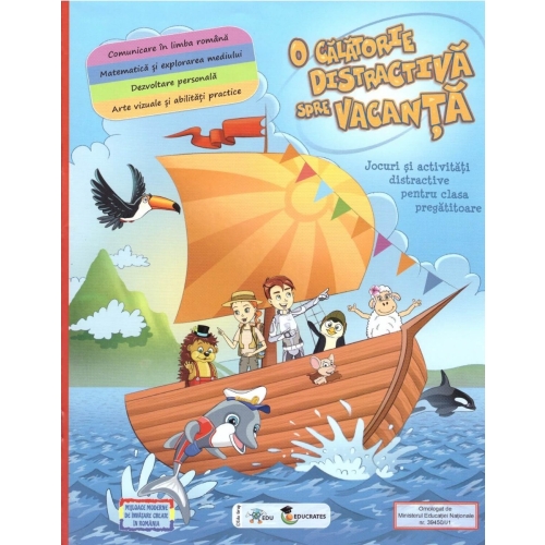 O calatorie distractiva spre vacanta Evaluare 0 Bonus jocul distractiv Combo, EDU, Auxiliare Clasa Pregatitoare, Caiete de vacanta