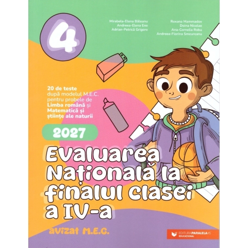 Evaluarea Nationala 2027 la finalul clasei a 4-a. 20 de teste - Mirabela Elena Baleanu