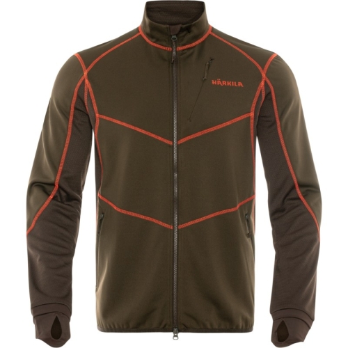 Jacheta Fleece Scandinavian Willow Green/Shadow Brown Harkila