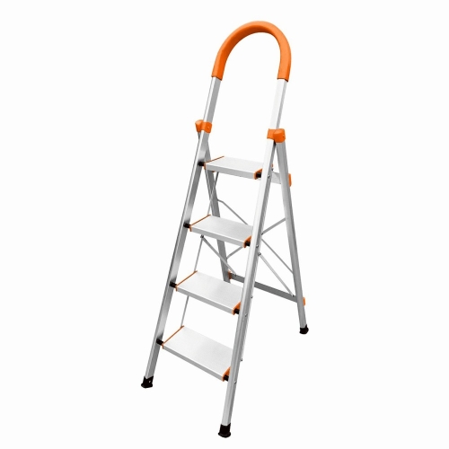 Scara pliabila din aluminiu tip D MESTERINO TOOLS JL-301-4T, 1.1 metri, 4 trepte, 3.5 kg