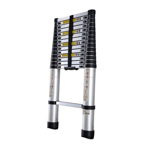 Scara telescopica din aluminiu MESTERINO TOOLS MTJL-101-4.4, 4.4 metri, 15 trepte, greutate maxima suportata 150 kg