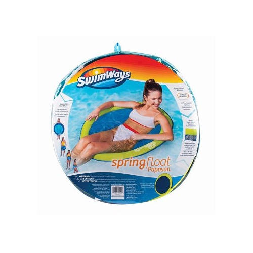 Scaun plutitor Spring Float Papasan, verde cu galben, Swimways
