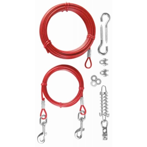 Cablu Cu Arc Si Scripete, 15 m, Pana la 45 kg, Rosu, 2293