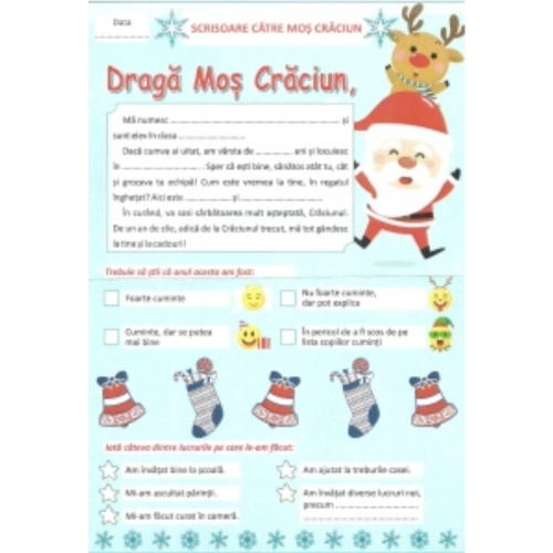 Scrisoare catre Mos Craciun Carte de activitati Elicart