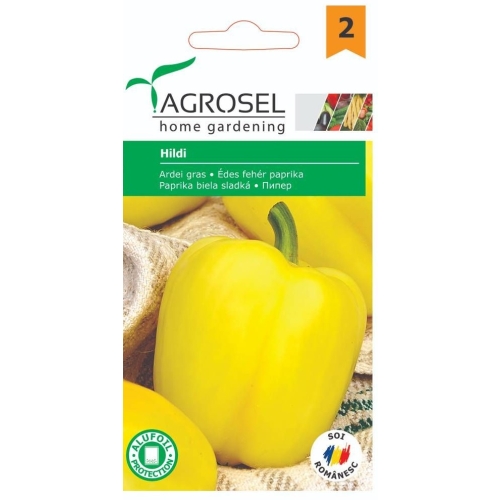 Seminte Ardei gras Hildi, 0.6 g, Agrosel