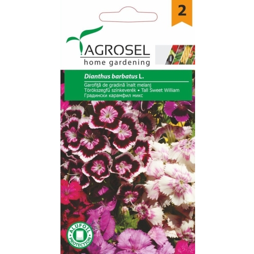 Seminte Garofita de gradina inalt melanj, 1 g, Agrosel