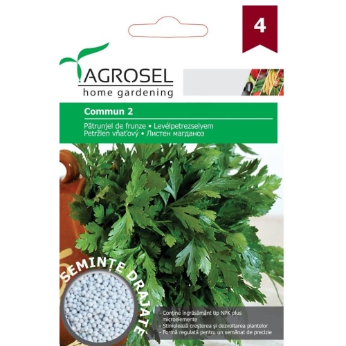 Seminte Patrunjel de frunza Commun 2 drajat, 370 seminte, Agrosel