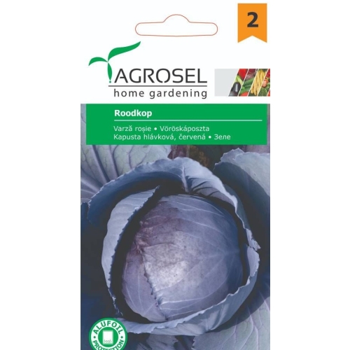 Seminte Varza Rosie Cabeza Negra 2, 2.5 g, Agrosel