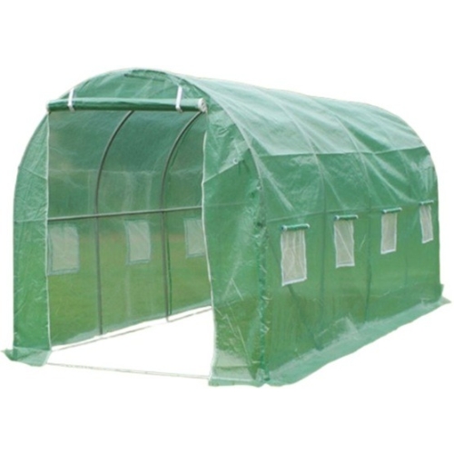 Sera din polietilena pentru gradina 4 x 2 x 2 m MESTERINO TOOLS MTGH-066, 135 g/m2, structura tevi din otel galvanizat