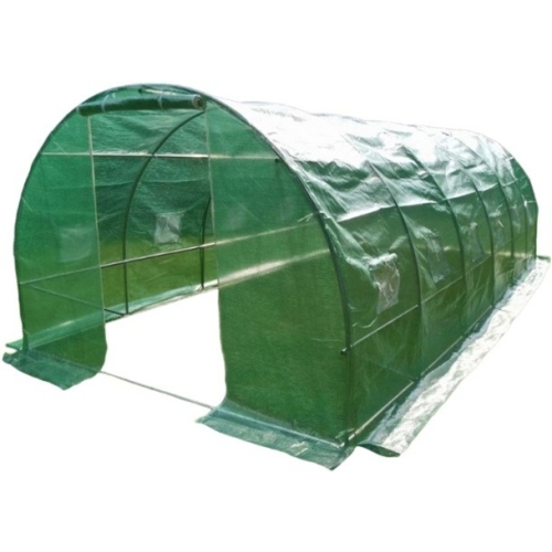 Sera din polietilena pentru gradina 6 x 3 x 2 m MESTERINO TOOLS MTGH-065, 135 g/m2, structura tevi din otel galvanizat