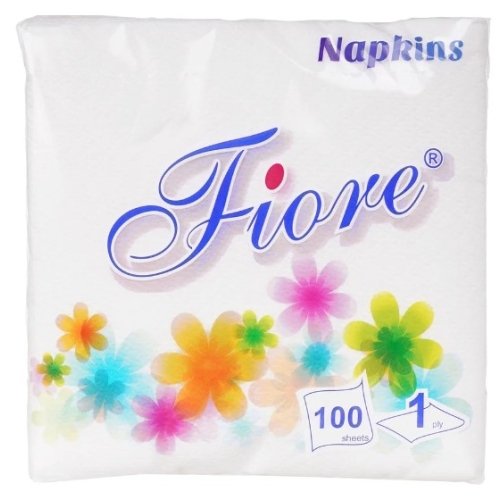 Servetele de masa albe 25x25 cm 50 buc, Fiore