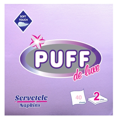 Servetele de masa lila 33x33 cm 40 buc, Puff de luxe