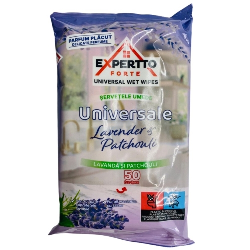 Servetele umede Lavander & Patchouli, 50 buc Expertto