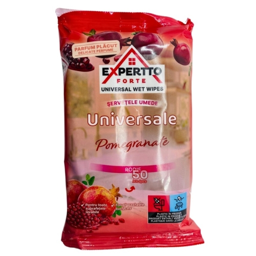 Servetele umede Pomegranate, 50 buc Expertto