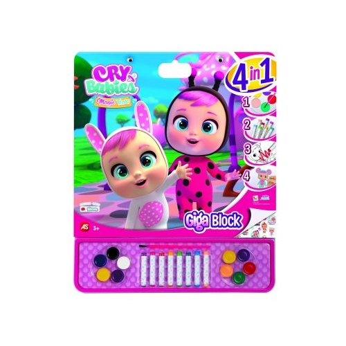 Set Cry Babies pentru desen Giga Block 4 in 1, As games