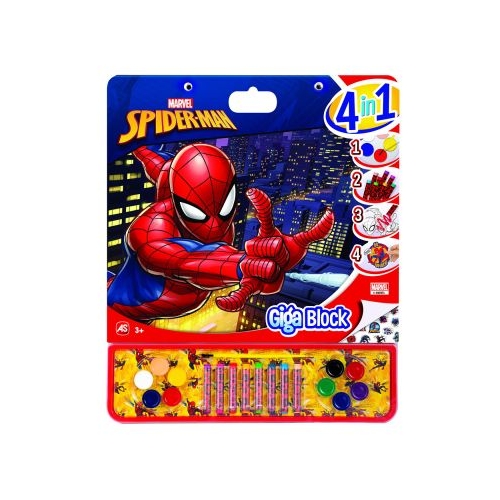Set Spiderman pentru pictura Giga Block 4 in 1, As games