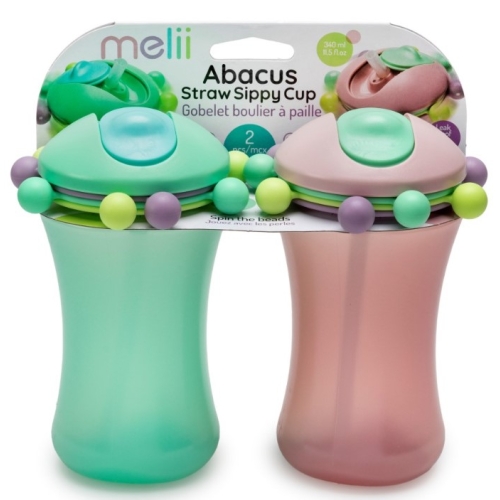 Set 2 cani cu pai Abacus roz si verde Melii