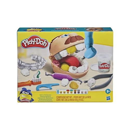 Set Dentistul cu accesorii si dinti colorati, Play-Doh