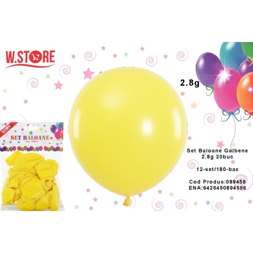 SET BALOANE GALBENE 2.8G 20BUC 046154/089459