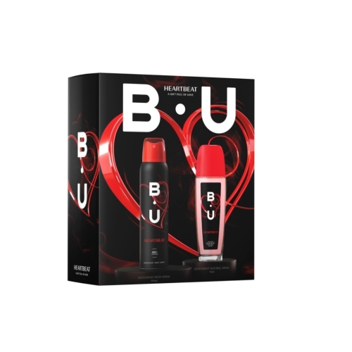 B.U. Set cadou heartbeat deodorant 150 ml si parfum 75 ml