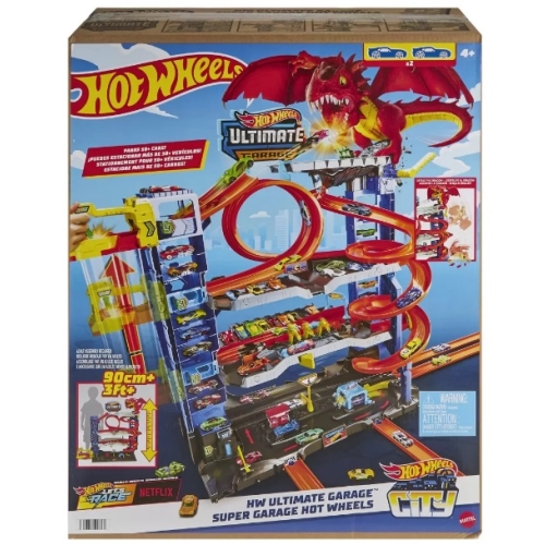 Set de joaca circuit, Super Garajul - Hot Wheels City