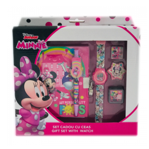 Set cadou cu ceas Minnie