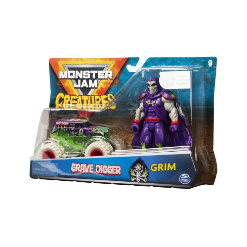 Set Monster Jam. Groparul si Grim, Spin Master