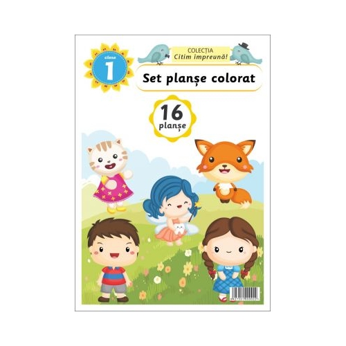 Set planse colorat clasa 1, Elicart, Povesti pentru copii, Carti de colorat ,Carti educative, Auxiliare Clasa 1