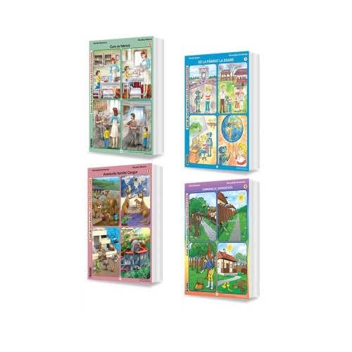 Set de 4 caiete, pentru clasa pregatitoare, semestrul II - Daniela Stoicescu