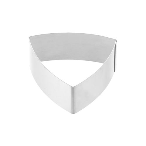 Forma triunghi convex pentru patiserie, fabricata din inox, dimensiune 70mm x 30h mm