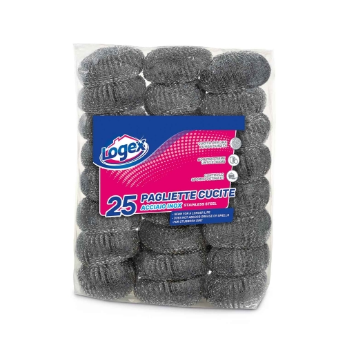 Set 25 bureti din otel model spirala Logex Professional, pentru uz profesional, 40g/buc