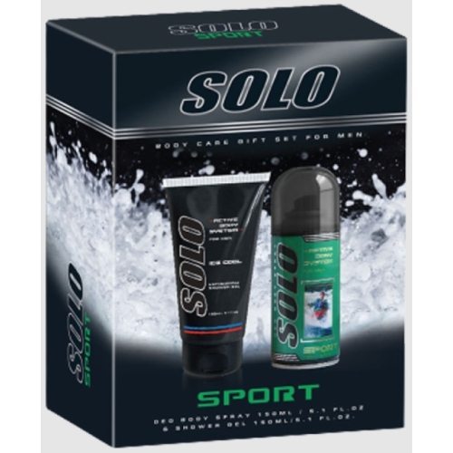 SOLO MEN SPORT DEO SPRAY+GEL DUS SET CADOU