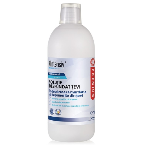 Solutie Profesionala pentru desfundat tevi 1L, Klintensiv