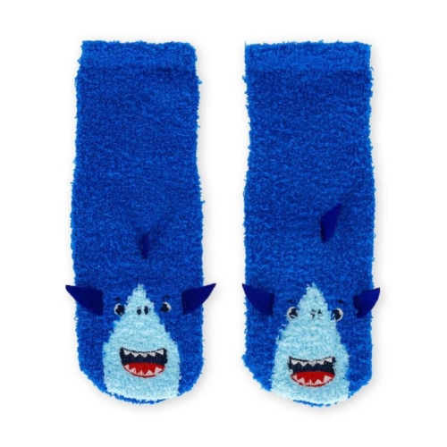 Sosete pufoase antiaderente copii, Rechin, Legami