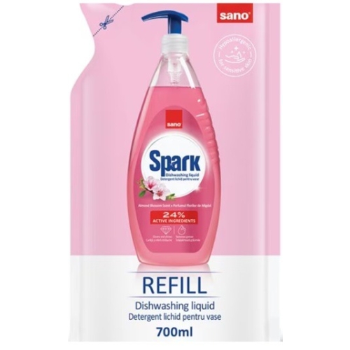Detergent Vase Sano Spark Migdale Rezerva 700 ml