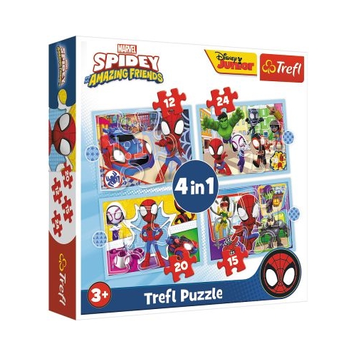 Puzzle 4in1 echipa Spiday