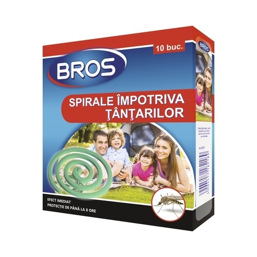Spirale impotriva tantarilor, 10 buc, Bros. Produse pentru eliminarea insectelor