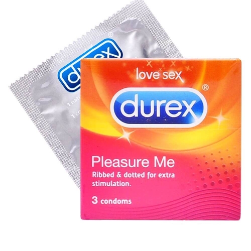Durex Prezervative Pleasure Me, 3 buc. Produs recomandat pentru igiena sexuala