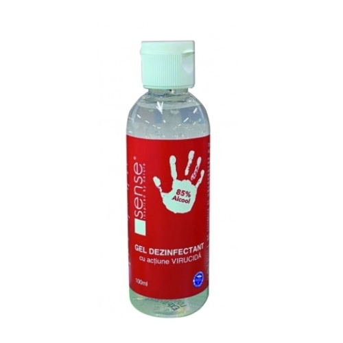 Dezinfectant Virucid Gel maini 85 % alcool 100 ml - Sense, avizat Ministerul Sanatatii
