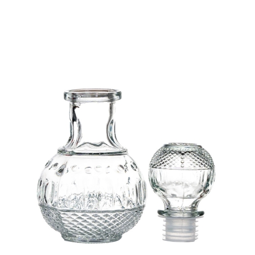 Sticla cu dop, din sticla, diametru 90mm, inaltime 180mm, capacitate 250ml