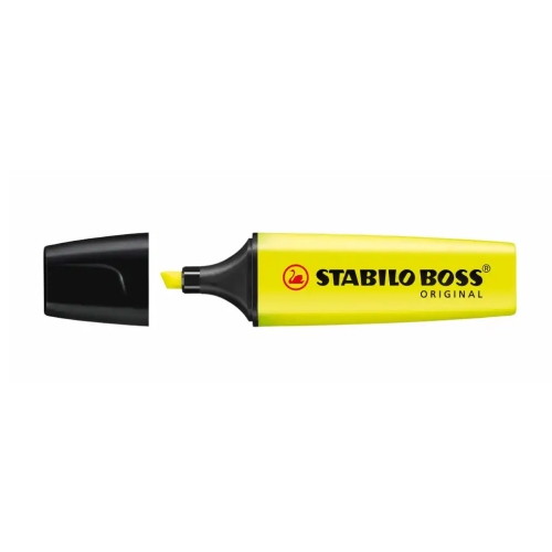 Textmarker Stabilo Boss, varf 2-5 mm, galben
