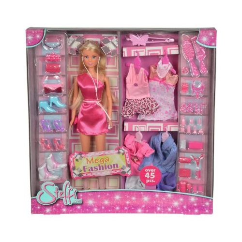 Papusa Steffi Mega Fashion Set Cu Hainute De Schimb, Steffi Love