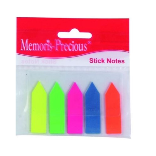 Index autoadeziv Memoris-Presious tip sageata, 5 culori, 25 file/culoare (BV031211)