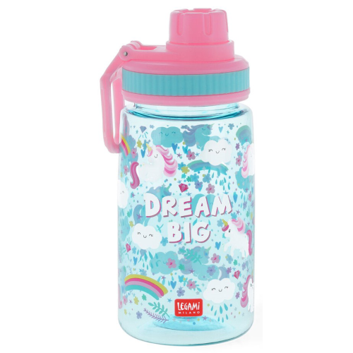 Sticla Kids Let's Drink! Unicorn Albastru, 400 ml, Legami